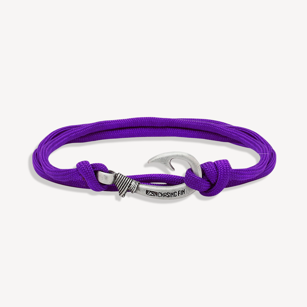 Purple Fish Hook Bracelet