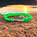 Neon Green Fish Hook Bracelet | Anklet