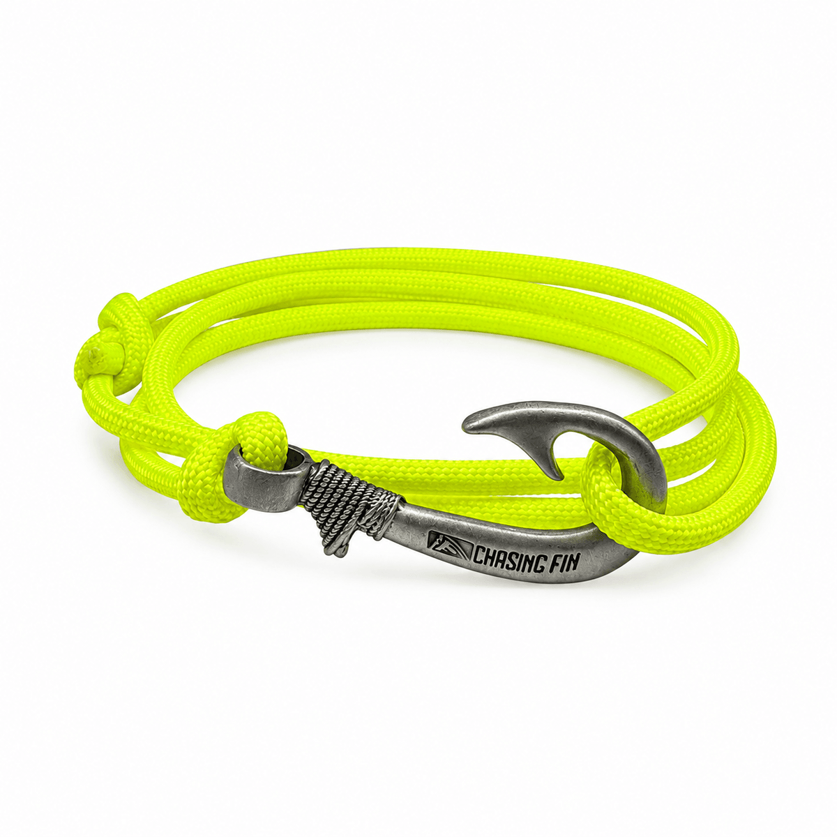 Neon Yellow Adjustable Fish Hook Bracelet| Anklet  Glow in the dark