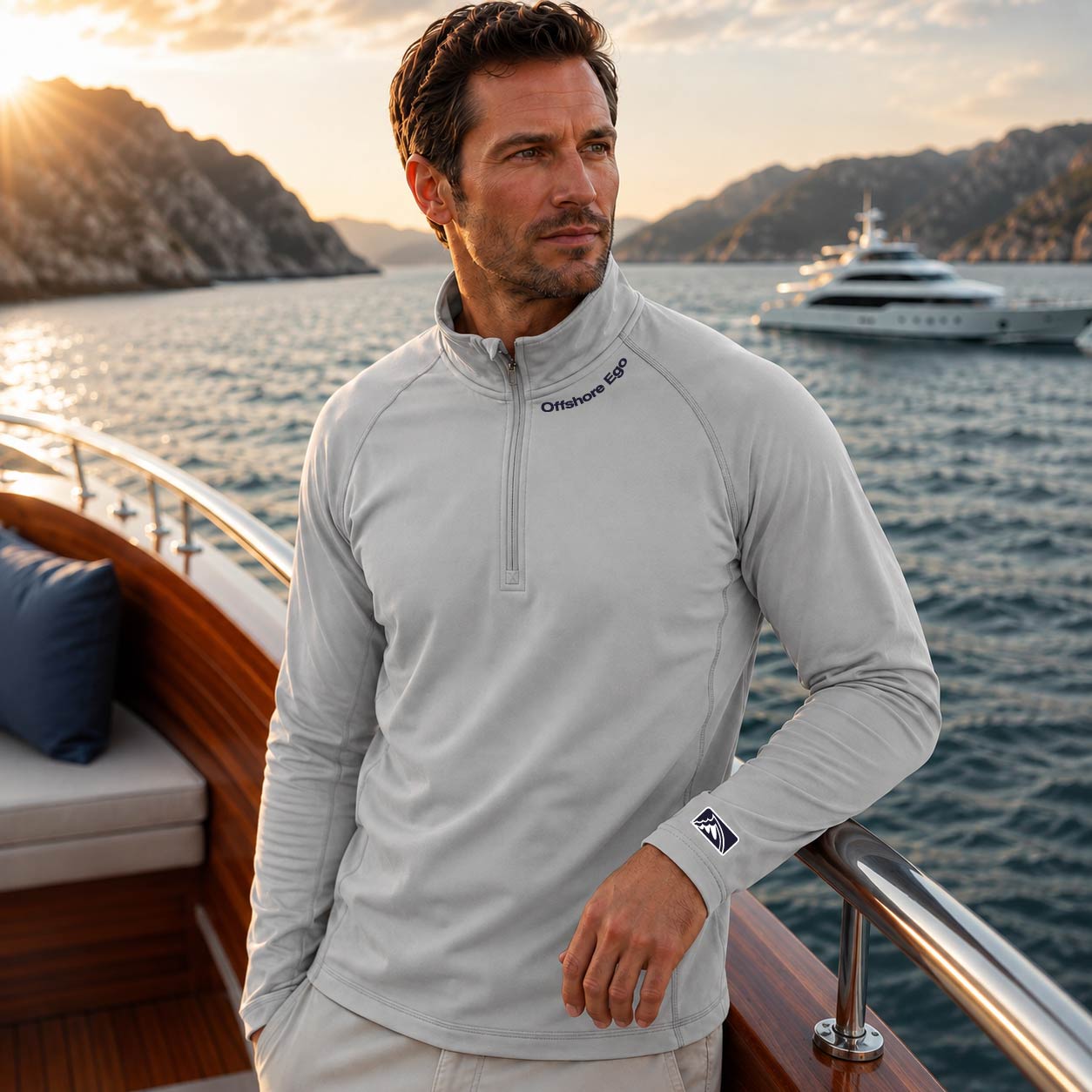 Offshore Ego - Performance Quarter Zip Pullover | UPF 50+ Outdoor
