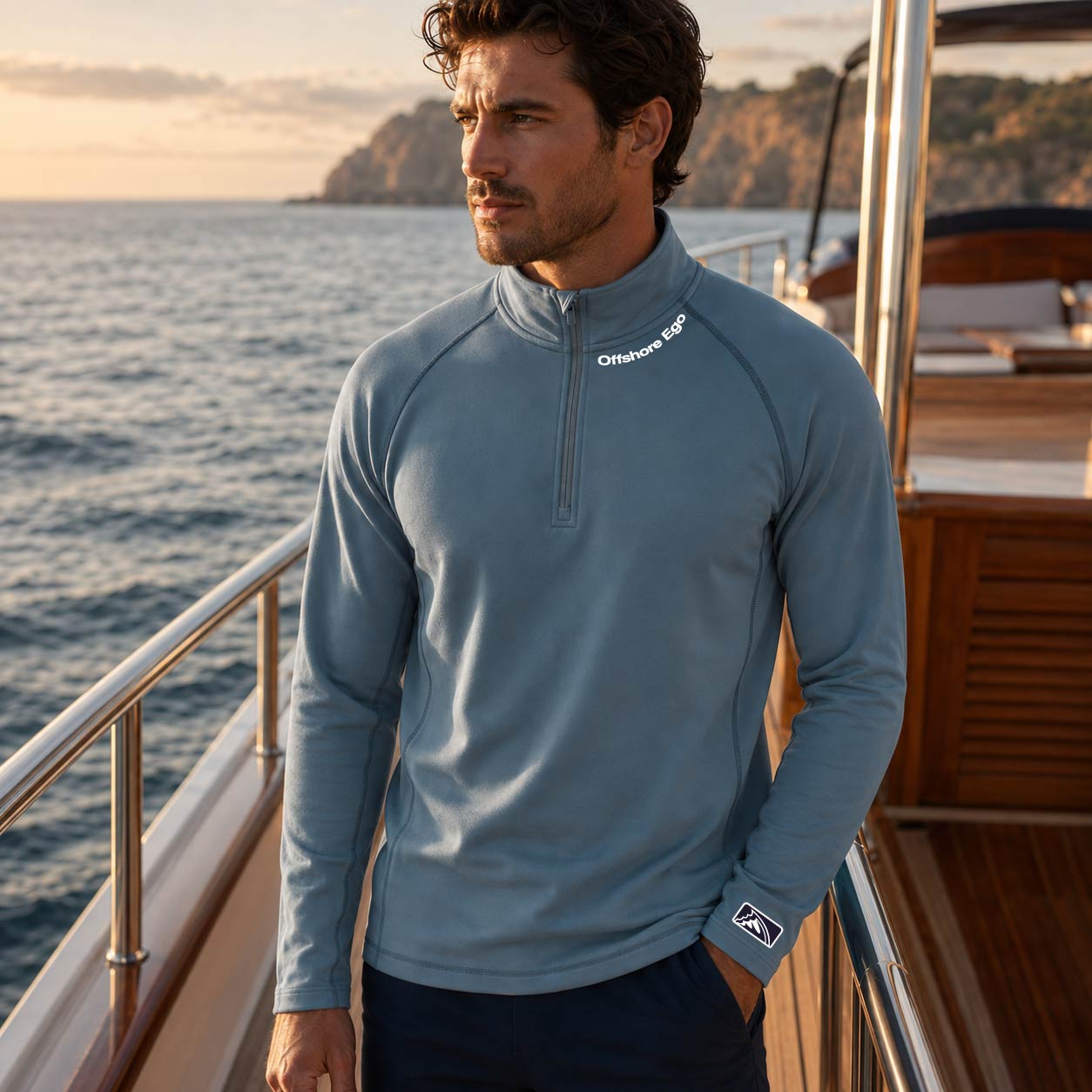 Offshore Ego - Performance Quarter Zip Pullover | UPF 50+ Outdoor