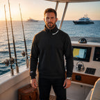 Bass Boss - Fleece 1/4-Zip Pullover Sweatshirt | Unisex Cotton Blend Quarter Zip - Chasing Fin New Collection