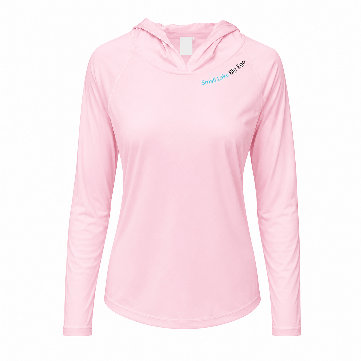 Small Lake. Big Ego - Ladies Solar Performance Hoodie - Chasing Fin New Collection