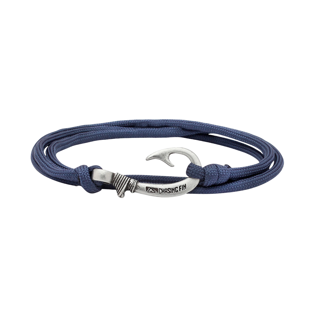 Navy Fish Hook Bracelet | Anklet
