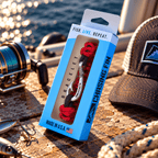 Red & Black Slim Cobra Braid Fish Hook Bracelet