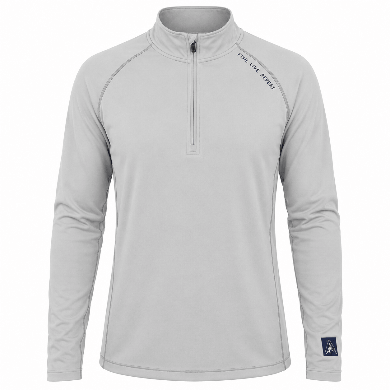 Fish Live Repeat -  Performance Quarter Zip Pullover | UPF 50+ Outdoor