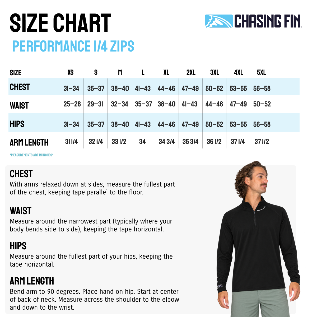 Born to Cast - Performance Quarter Zip Pullover | UPF 50+ Outdoor