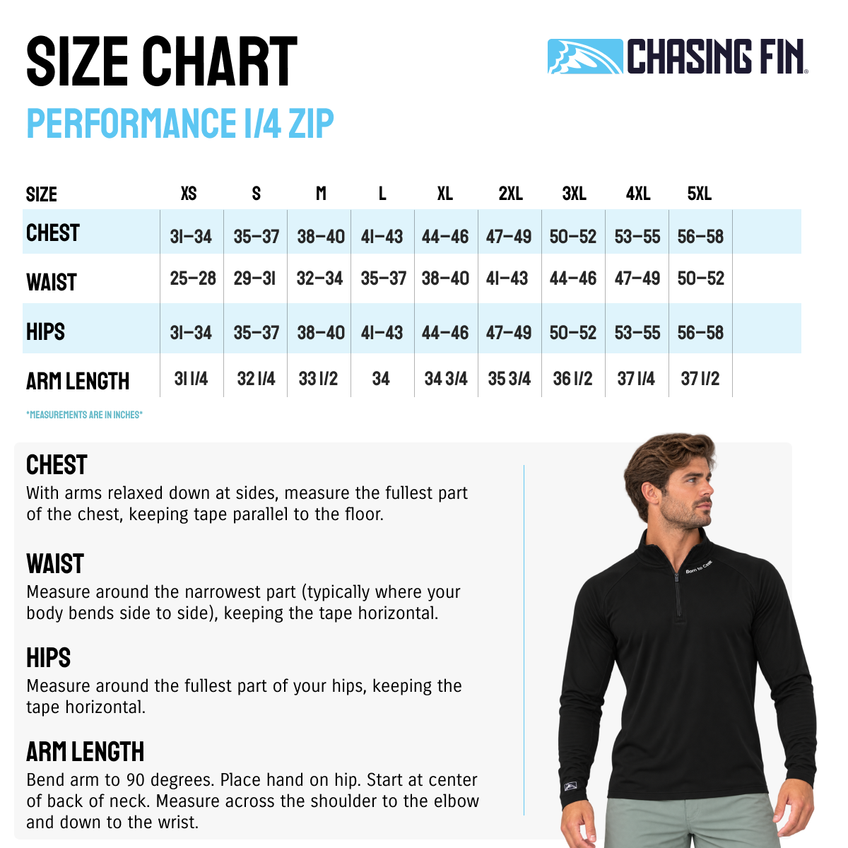 Chasing Fin Premium Performance 1/4 Zip Midweight with "Offshore Ego" Silicone Logo