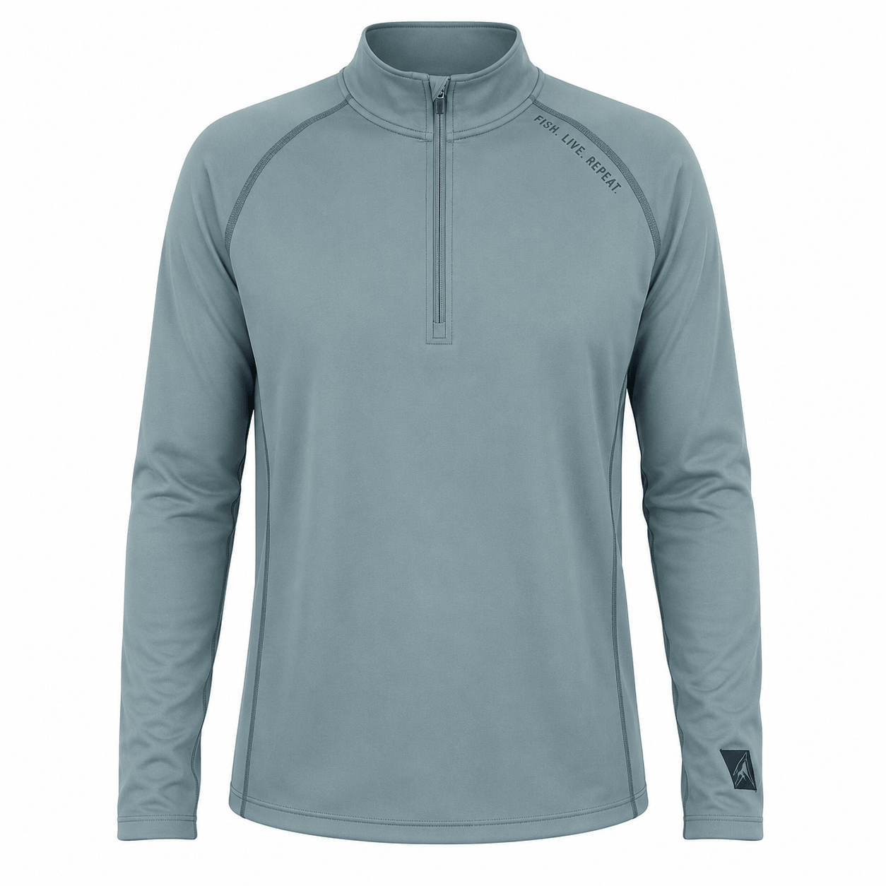 Fish Live Repeat -  Performance Quarter Zip Pullover | UPF 50+ Outdoor