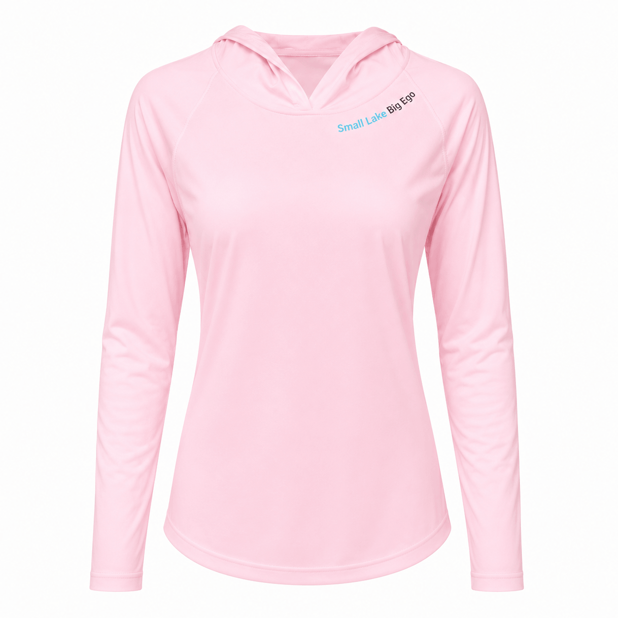 Small Lake. Big Ego - Ladies Solar Performance Hoodie - Chasing Fin New Collection