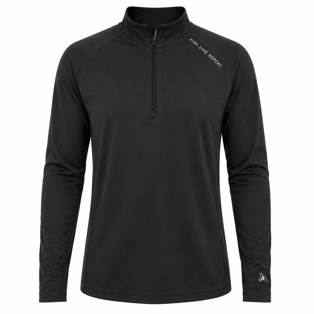 Fish Live Repeat -  Performance Quarter Zip Pullover | UPF 50+ Outdoor