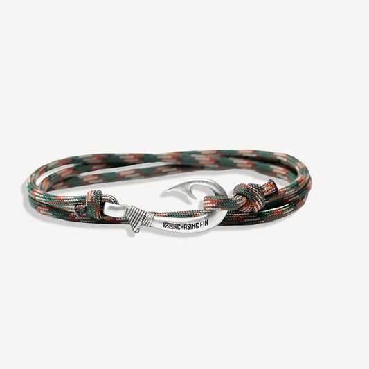 Woodland Camo Fish Hook Bracelet