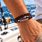 Thin Red Line Fish Hook Bracelet | Anklet