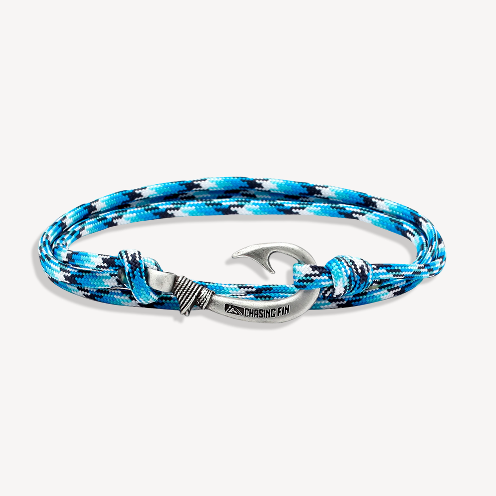 Blue Snake Fish Hook Bracelet
