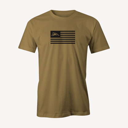 Blackout American Fin Flag T-Shirt