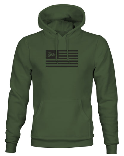 Black Chasing Fin Flag Pullover Hoodie---COMING SOON