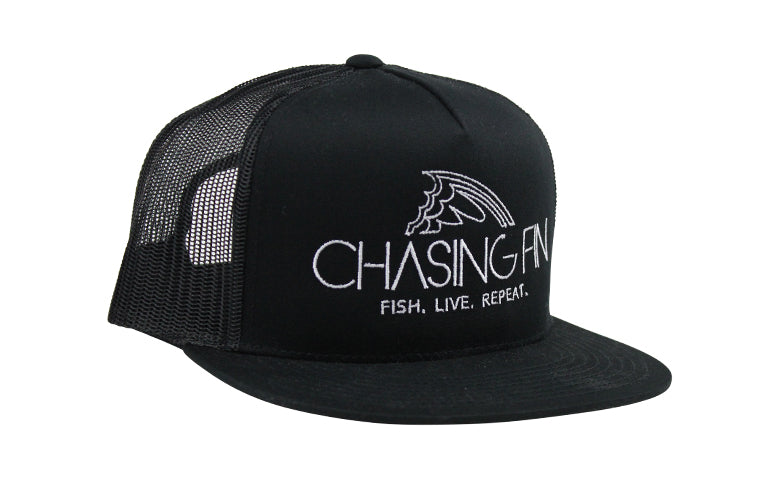 Solid Black Flatbill Snapback