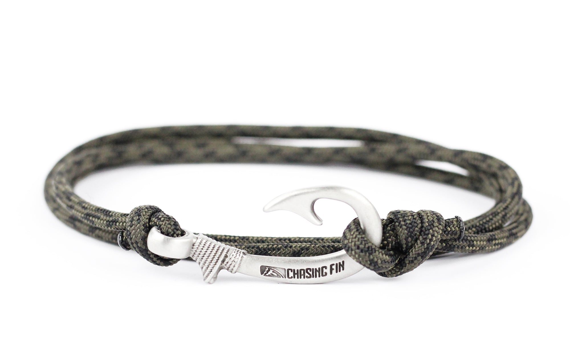 Camo OD & Black Fish Hook Bracelet – Fish Hook Bracelets