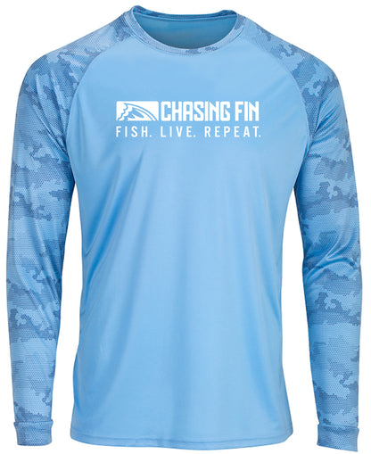 ProFin Camo Performance Shirt (Blue Mist)---COMING SOON