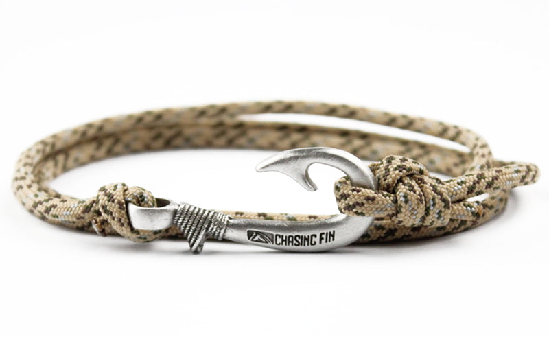 Desert Camo Fish Hook Bracelet