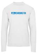 LIVE FISH REPEAT Performance Long Sleeve Shirt  White