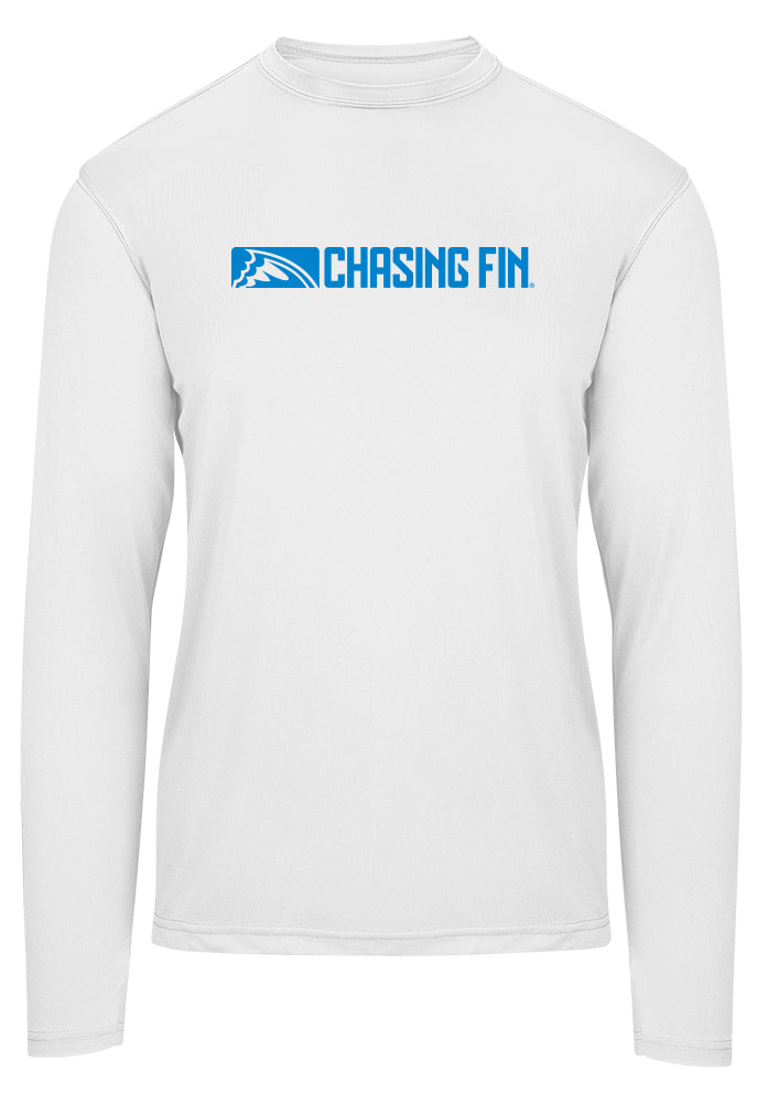 LIVE FISH REPEAT Performance Long Sleeve Shirt  White