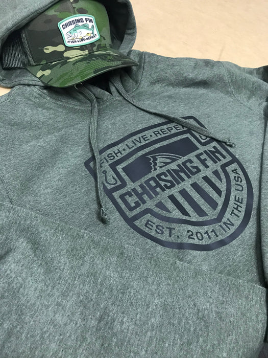 Chasing Fin Shield Pullover Hoodie
