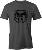 Chasing Fin Black Shield Premium T-Shirt