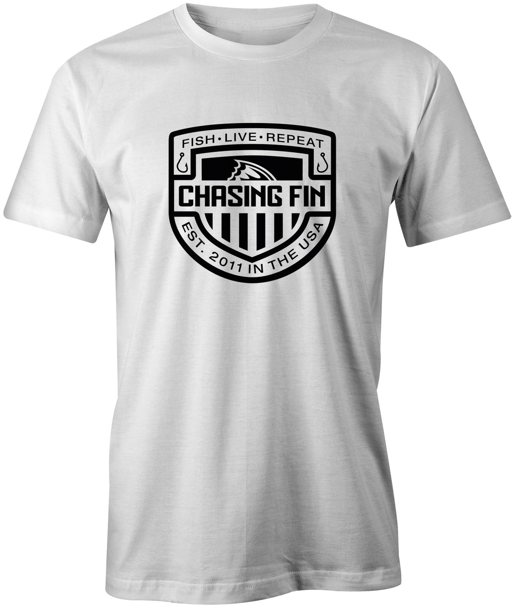 Chasing Fin Black Shield Premium T-Shirt
