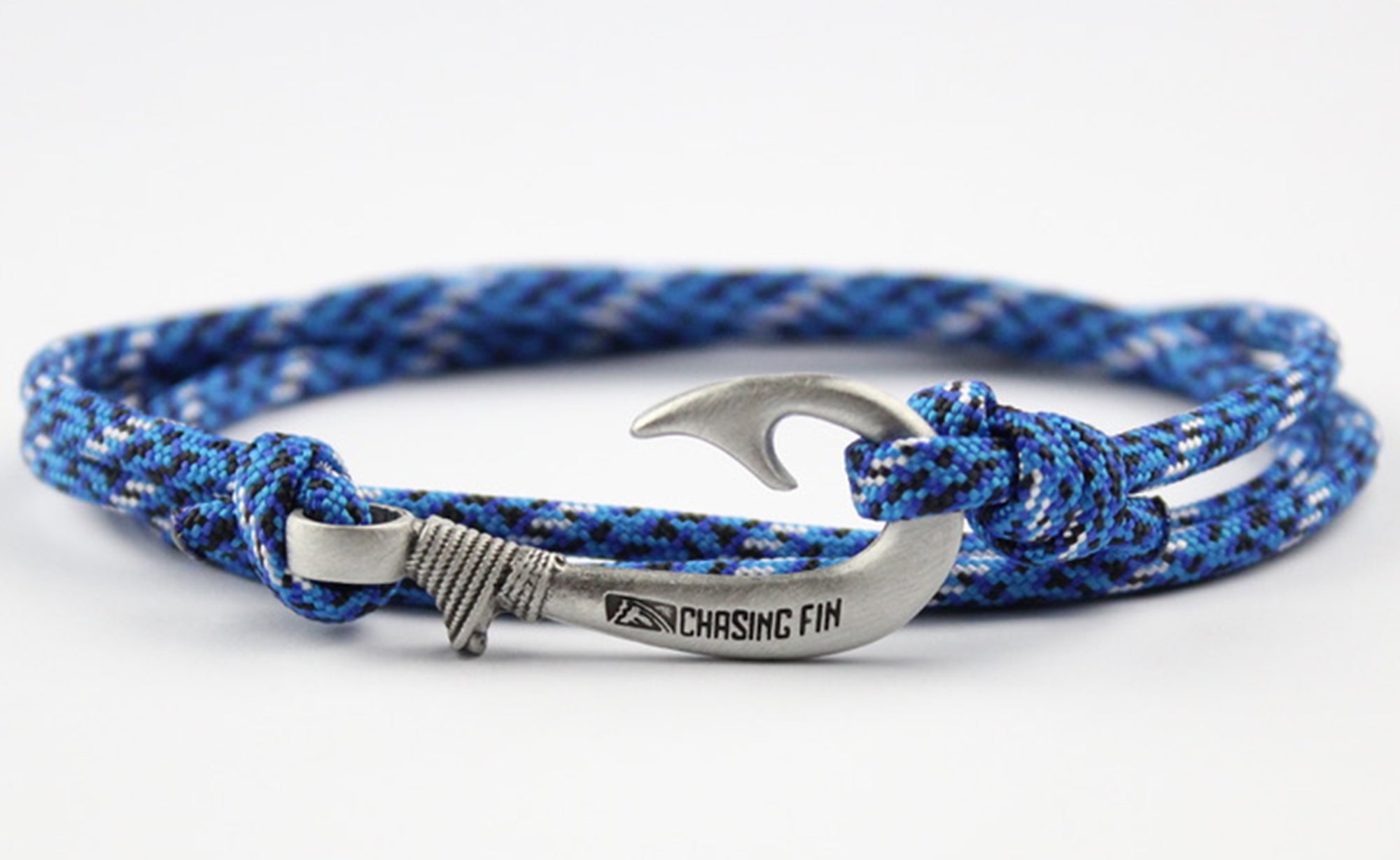 Thin Blue Line Fish Hook Bracelet – Fish Hook Bracelets | Chasing Fin  Apparel