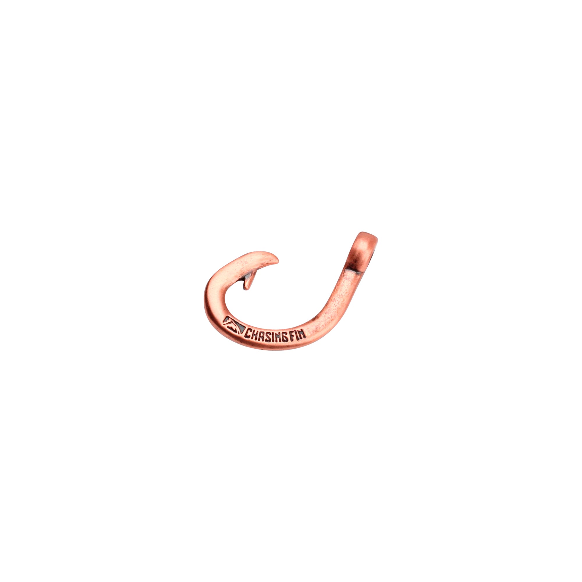 Copper Plated Pewter Circle Hook Pendant