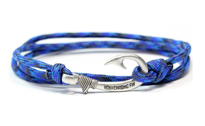 Denim Fish Hook Bracelet