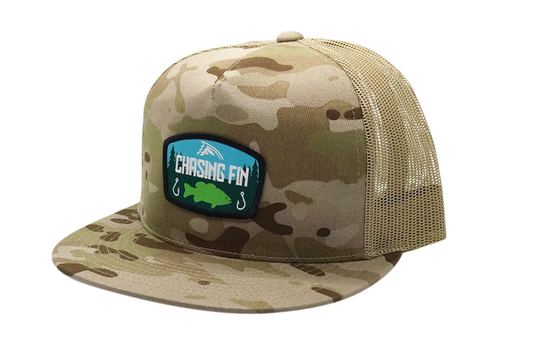 Last Cast Bass Desert Camo Trucker Cap