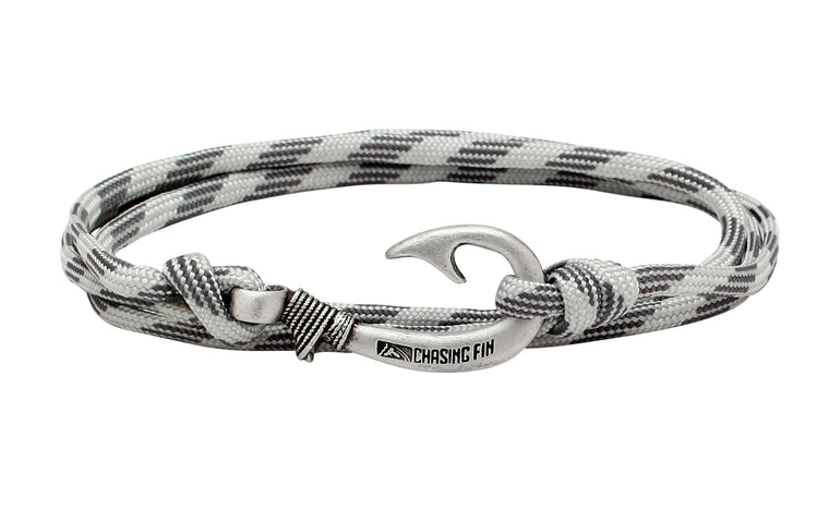 Grayscale Fish Hook Bracelet