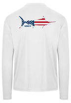 Patriotic Marlin Performance Shirt   New Arrival!!