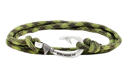 Moss Camo Fish Hook Bracelet