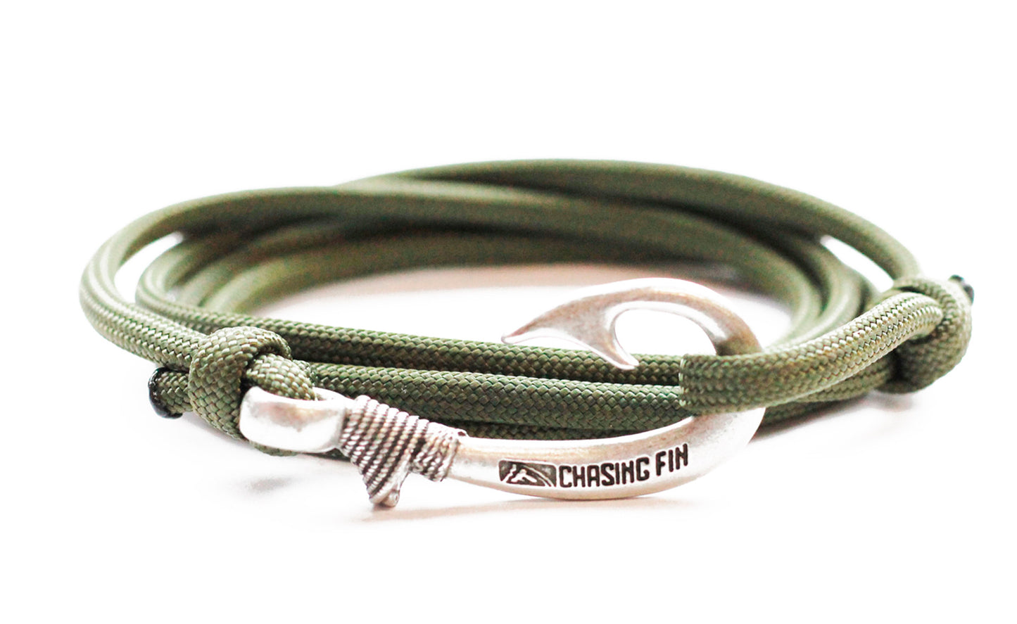 Olive Drab Fish Hook Bracelet