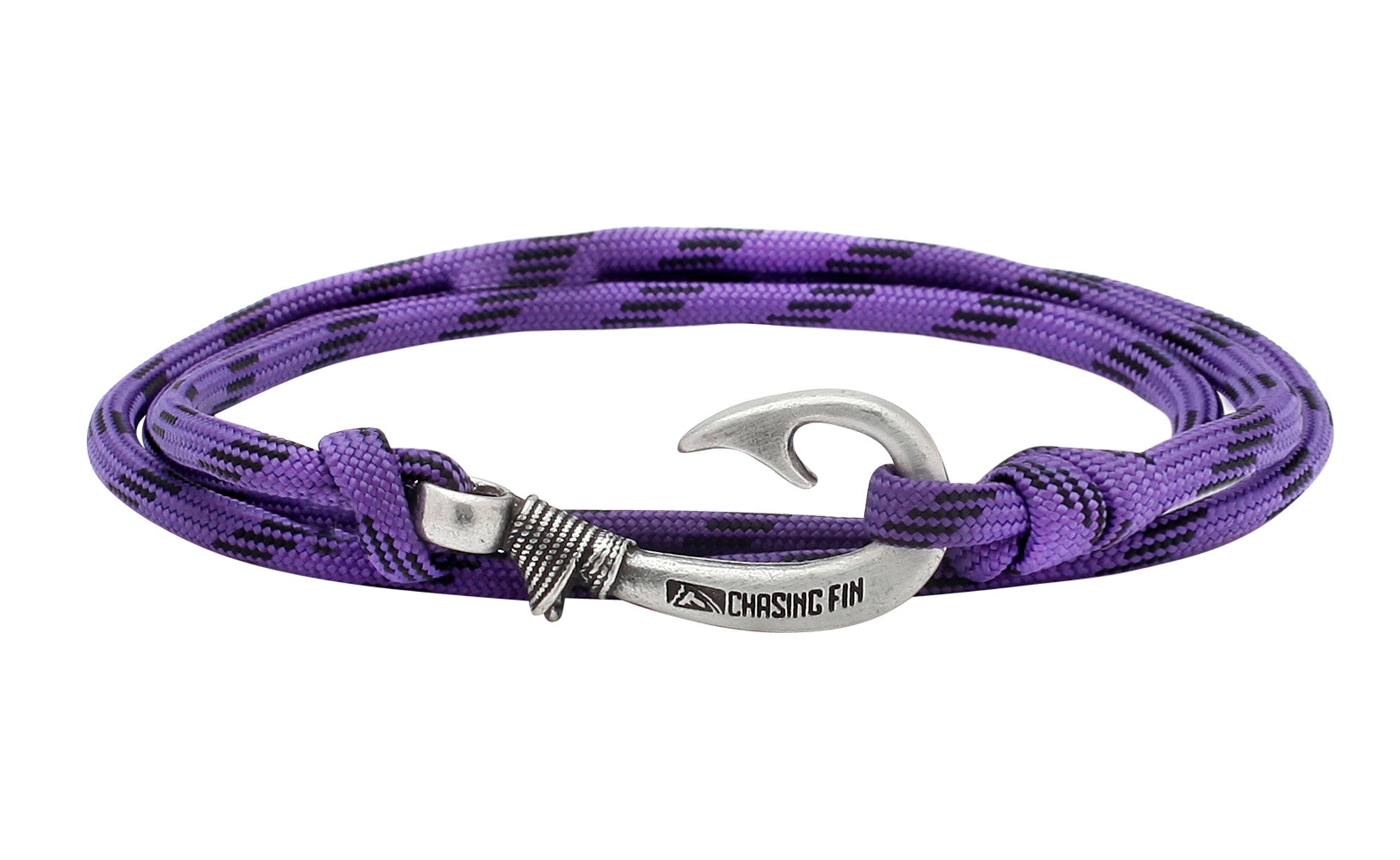 Purple Camo Fish Hook Bracelet | Anklet