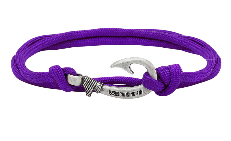 Purple Fish Hook Bracelet