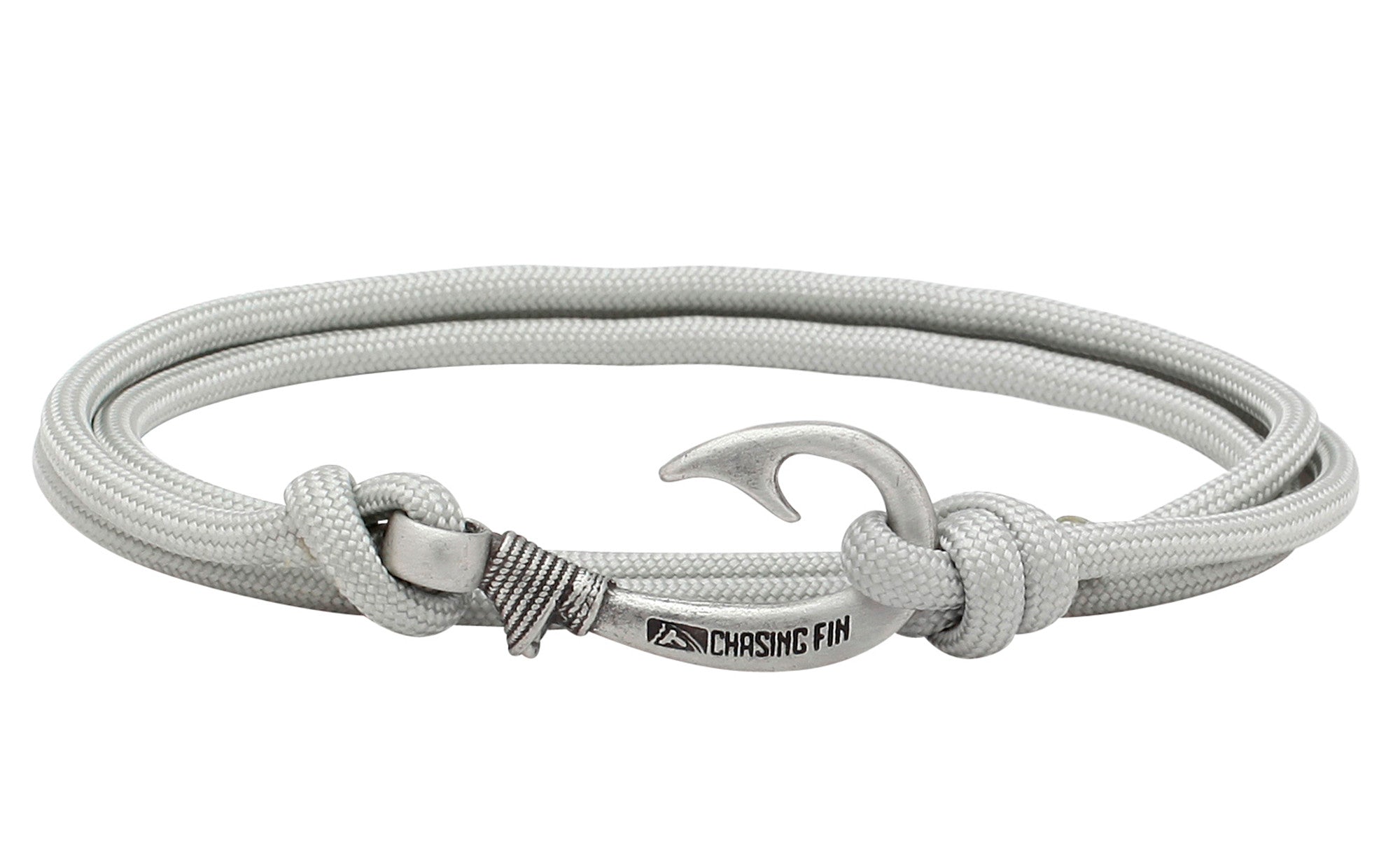 Silver Gray Fish Hook Bracelet