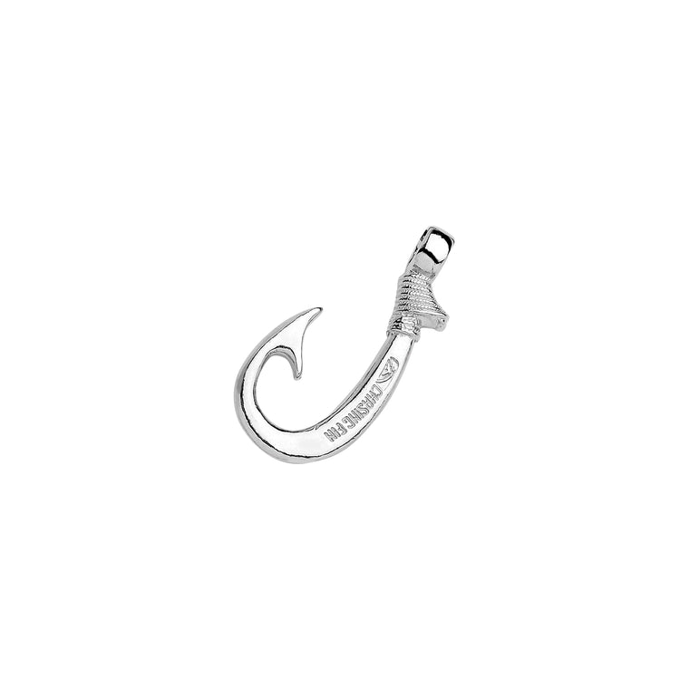 Silver Plated Pewter J-Hook Pendant