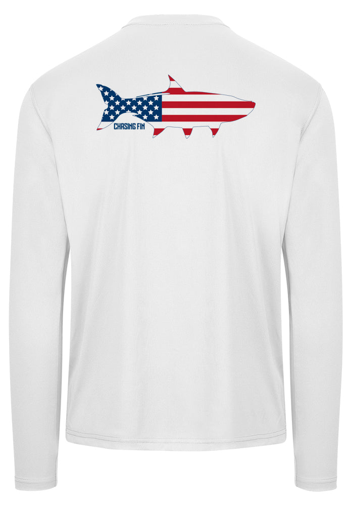 Patriotic Tarpon Performance Long Sleeve