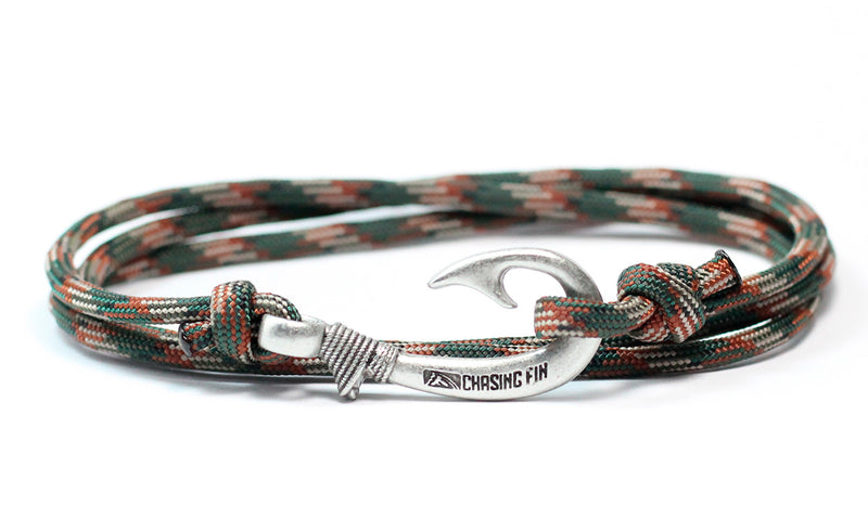 Woodland Camo Fish Hook Bracelet – Fish Hook Bracelets